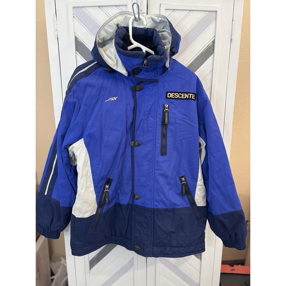Descente Men's‎ Medium Bright Blue Heavyweight Insulated Ski Snowboard Jacket - Picture 1 of 16